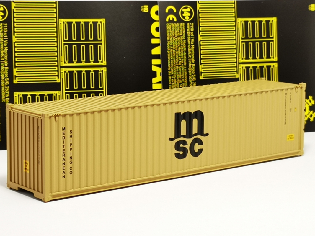 40ft.// Container, dunkelgelb "MSC" FALLER (nicht kompatibel mit Herpa)