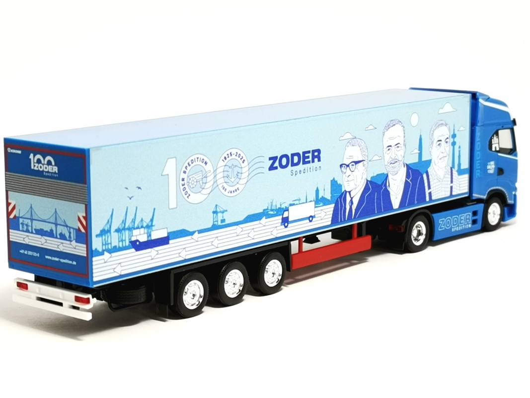 961479 Iveco S-Way Koffer Sattelzug "100 Jahre Zoder Spedition" Herpa