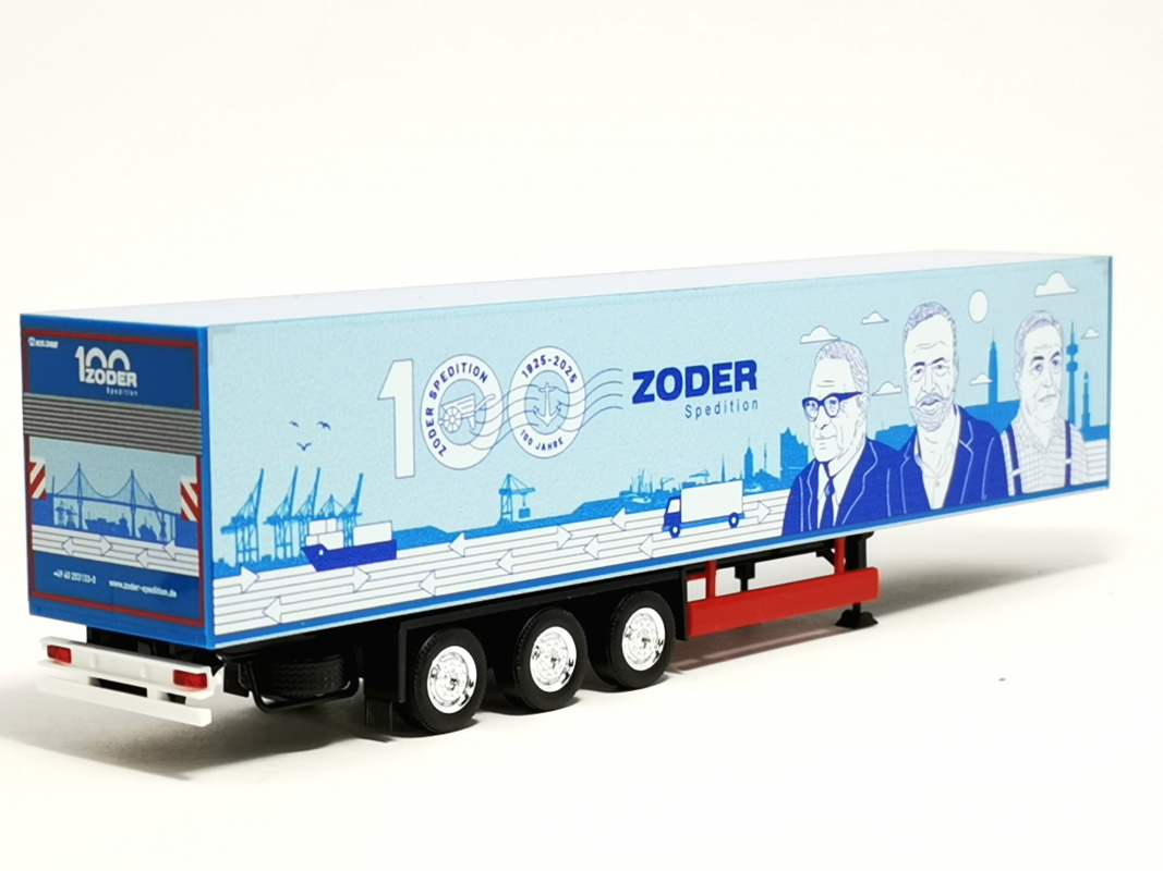 Koffer Auflieger 3a "100 Jahre Zoder Spedition" Herpa