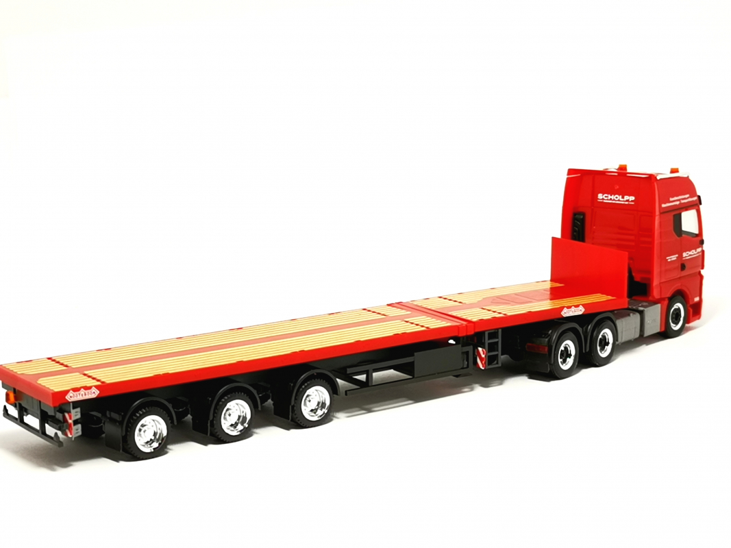 319508 MAN TGX GX Teletrailer-Sattelzug "Scholpp" Herpa