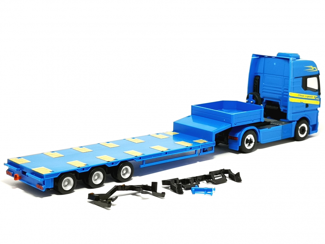 320047 MAN TGX GX Semitieflader-Sattelzug "Zillner" Herpa