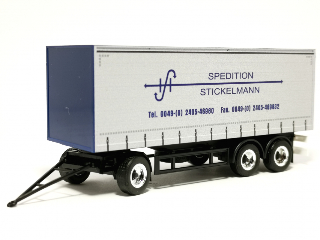 3a Anhänger 7,45m "Spedition Stickelmann" Herpa 659