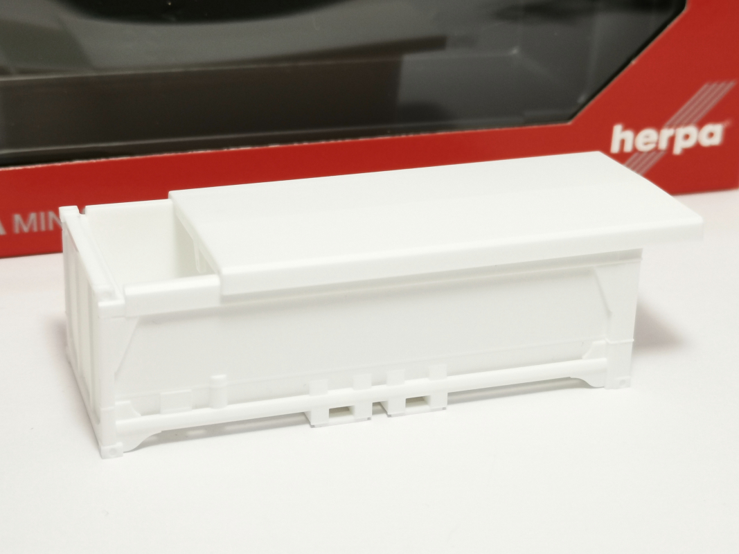 Abraumcontainer, weiß Herpa 101