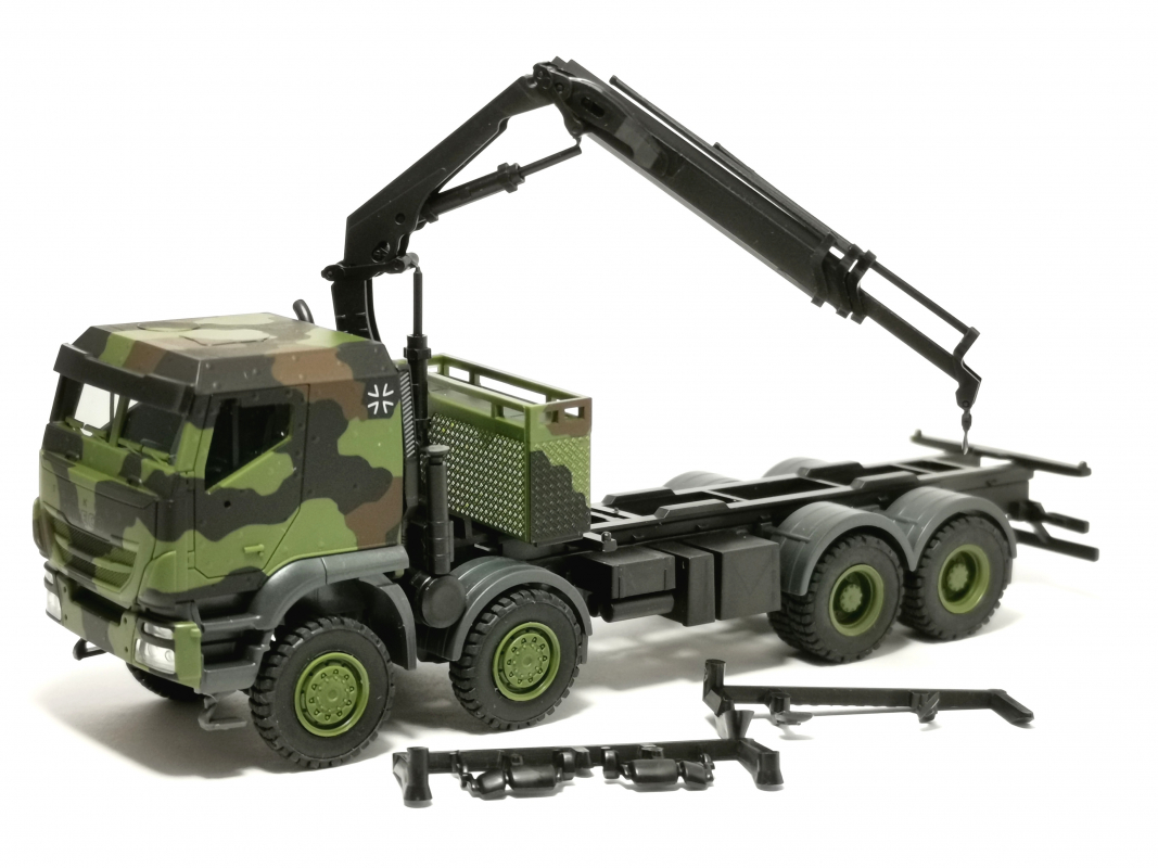 Iveco Trakker 8x8 mit Ladekran "Bundeswehr" Herpa 288