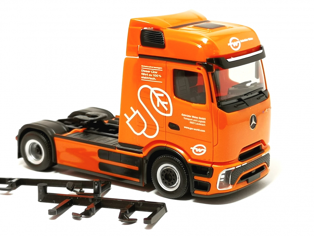 Mb eActros 600 ProCabin Bigspace Zugmaschine "Gebrüder Weiss" Herpa