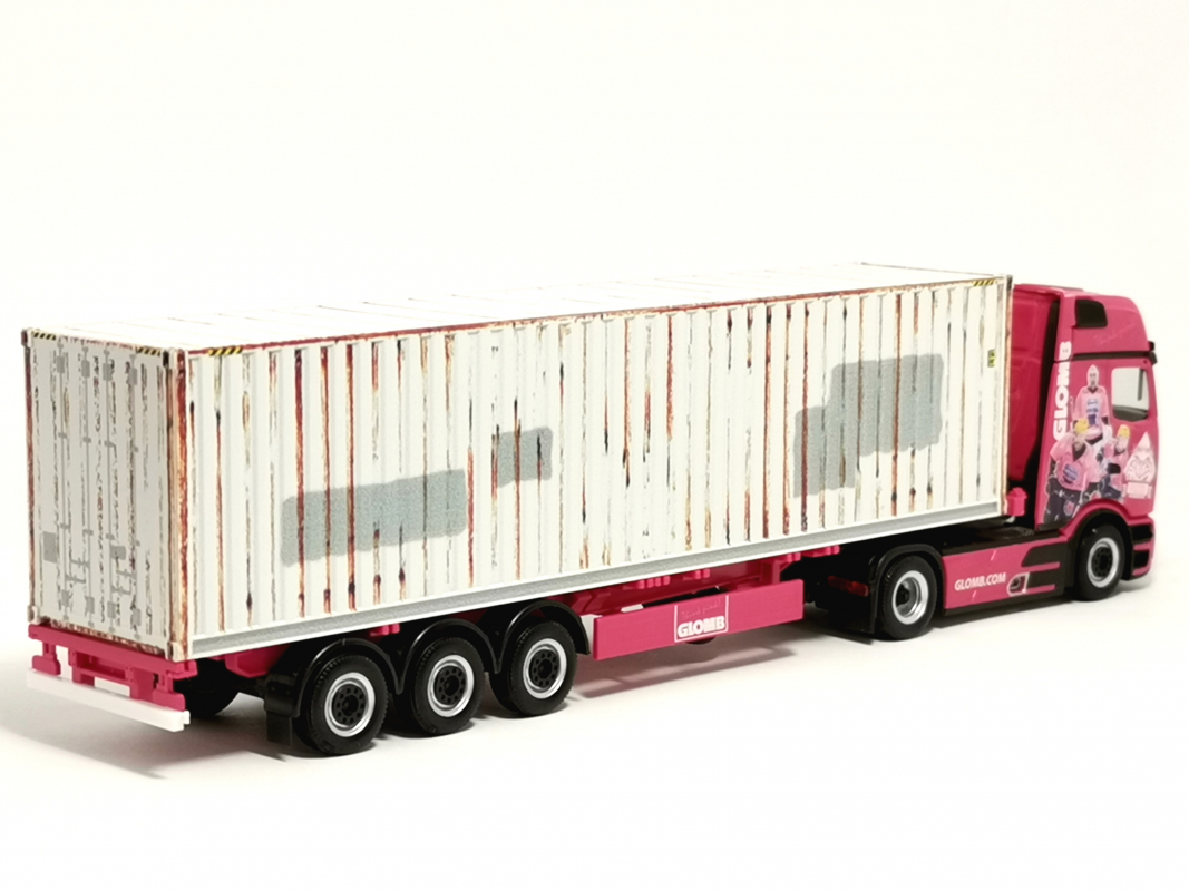 961226 Mercedes-Benz Actros L ProCabin Gigaspace Container-Sattelzug "Glomb" Herpa
