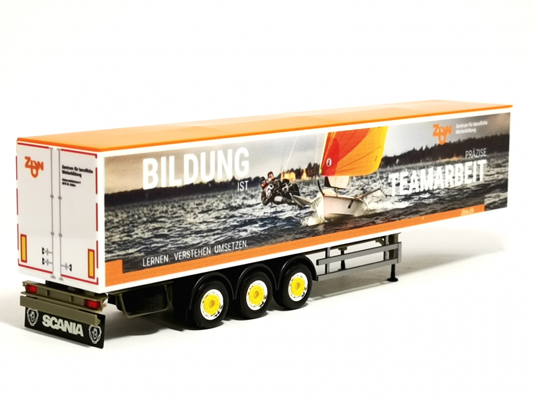 Schubboden Auflieger 3a "ZbW" Herpa  ZbW Zentrum für berufliche Weiterbildung