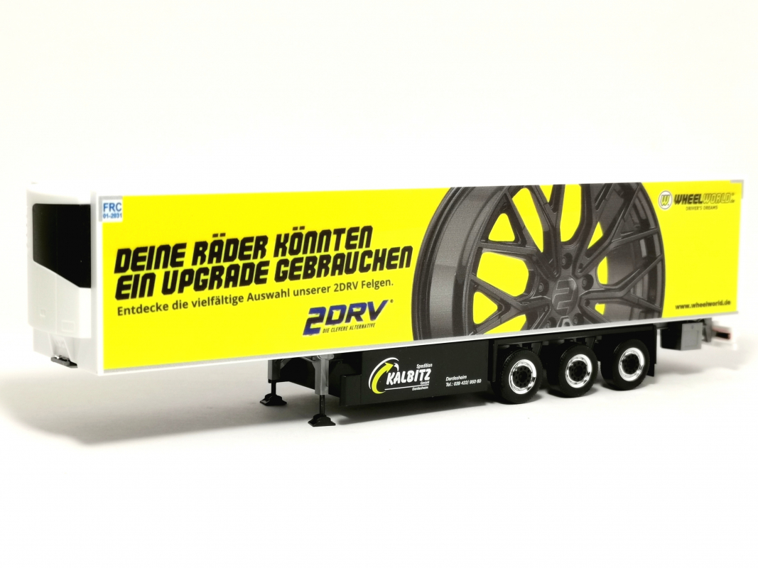 Kühlkoffer-Auflieger 3a "Wheelworld-2DRV Felgen" Herpa
