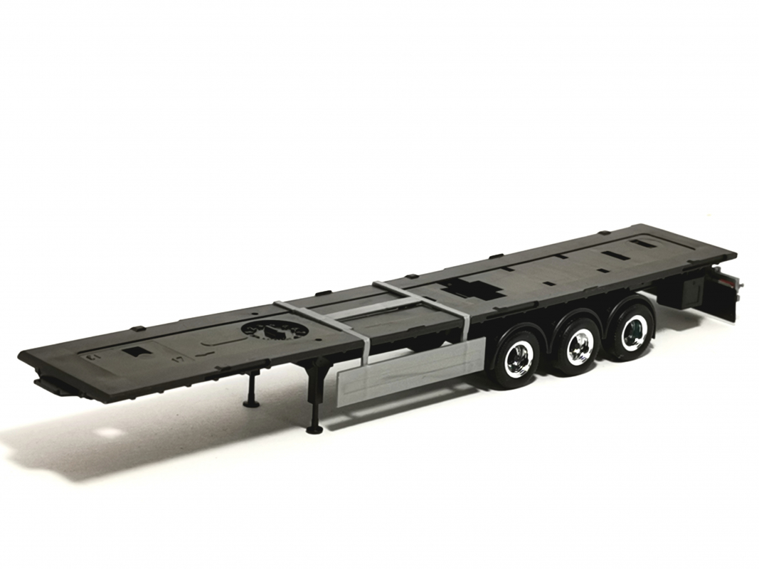 Auflieger Unterbau 3a silber/chrom "Knapen Trailers" Herpa