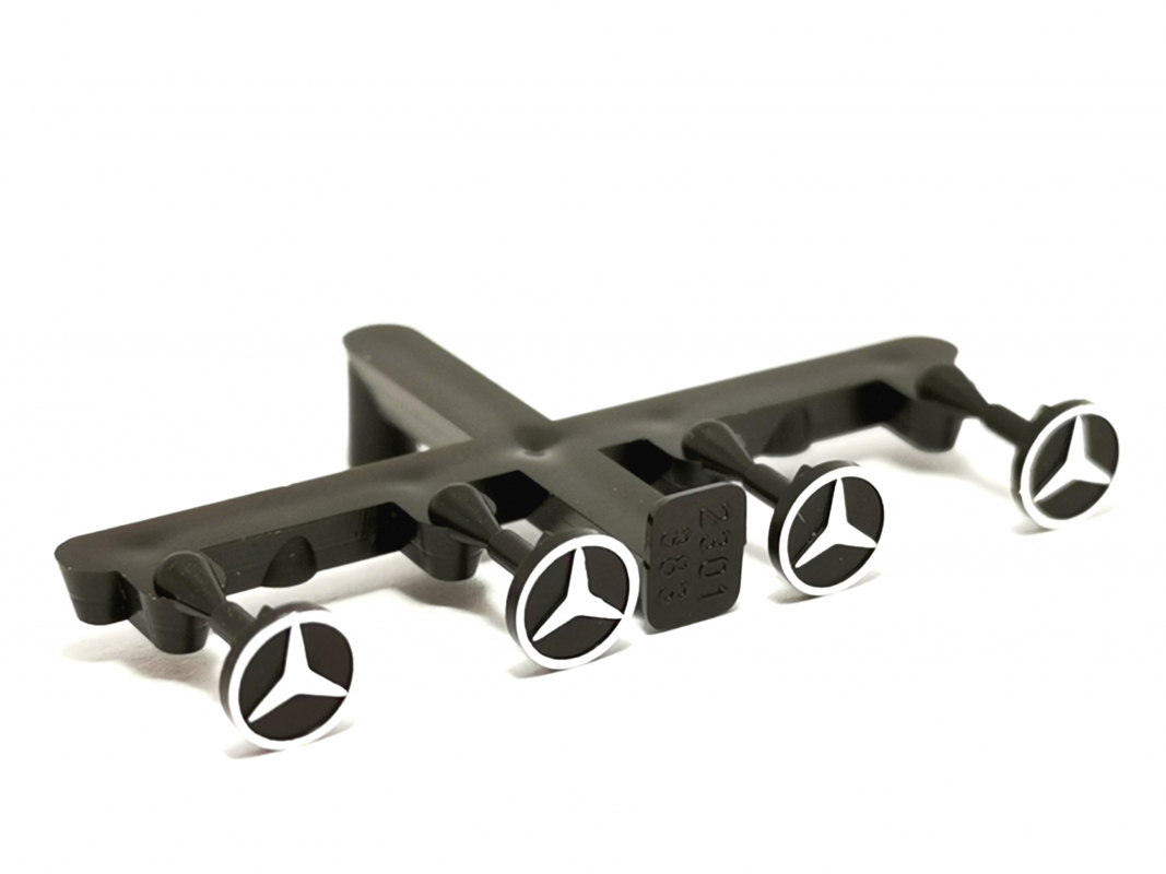 4x Emblem für Mercedes-Benz Zugmaschine Herpa 306