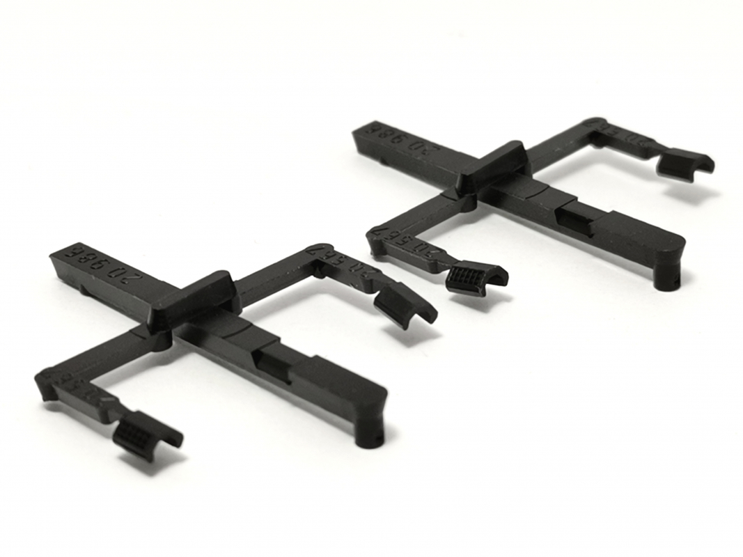 4x Abdeckung für Warnbalken Holland, schwarz Herpa C337