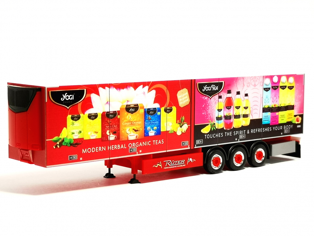 Kühlkoffer-Auflieger "Rüter/Yogi-Tee" Herpa