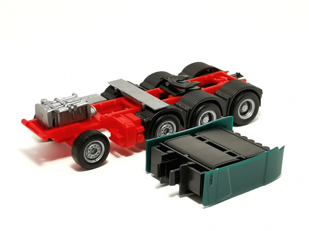 Schwerlastfahrgestell + Turm Volvo, blaugrün Herpa 993