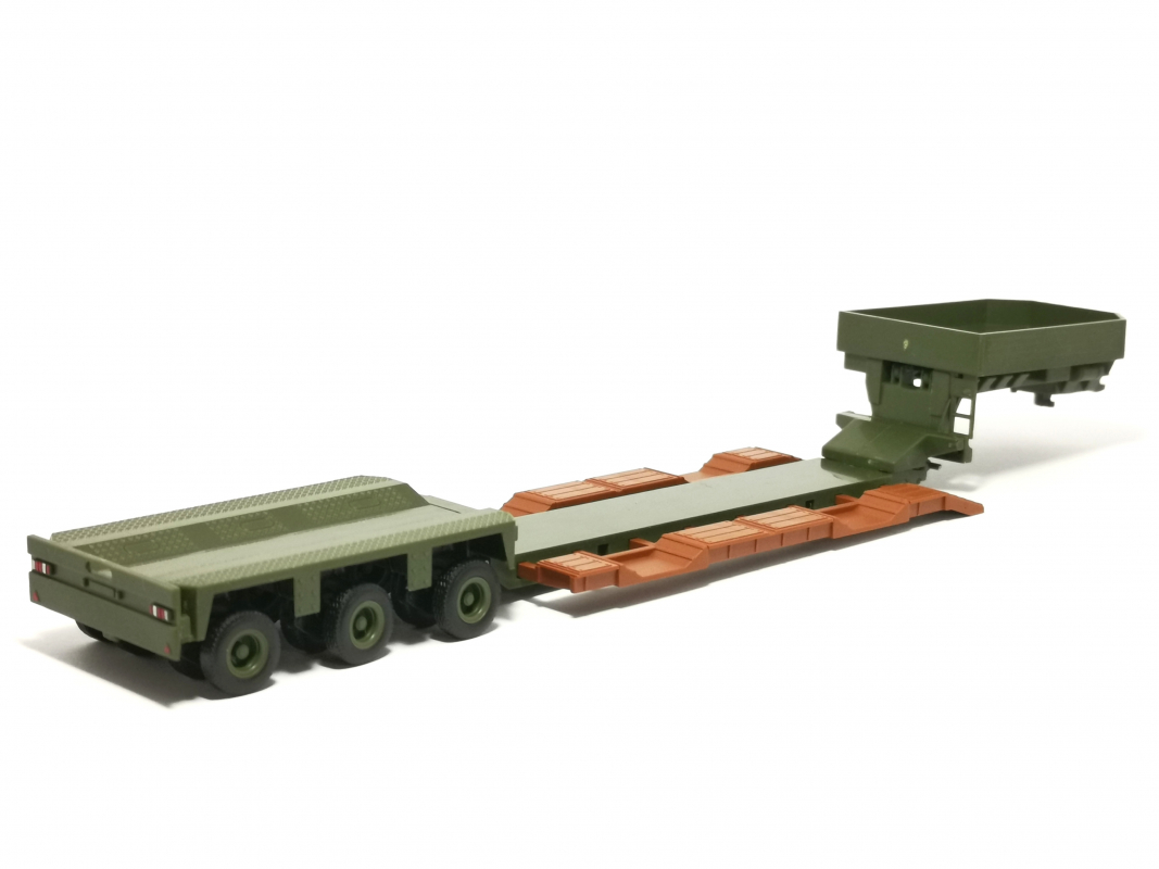 Tieflade-Auflieger mit 3a Modul, oliv Herpa 295