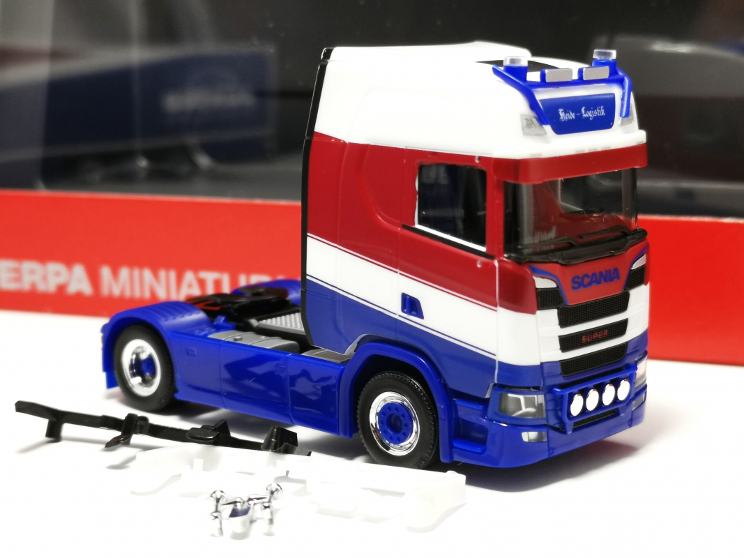 Scania CS 20 HD Zugmaschine "Heide Logistik" weiß/blau/rot Herpa - SALE
