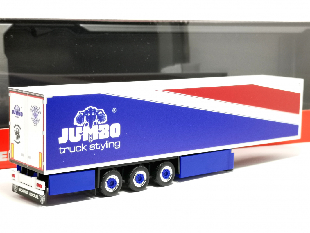 Kühlkoffer-Auflieger "Jumbo Fischer" Herpa