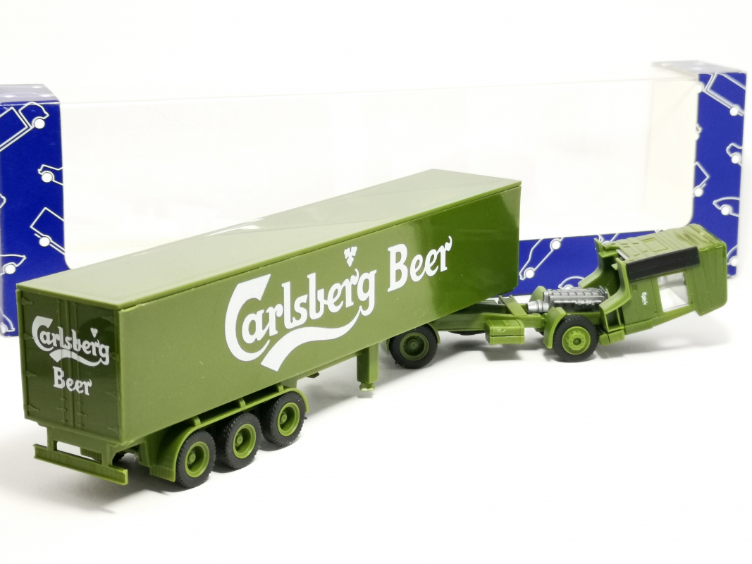 Volvo F10 Koffer-Sattelzug "Carlsberg" R+H Modellauto 1:87 R14