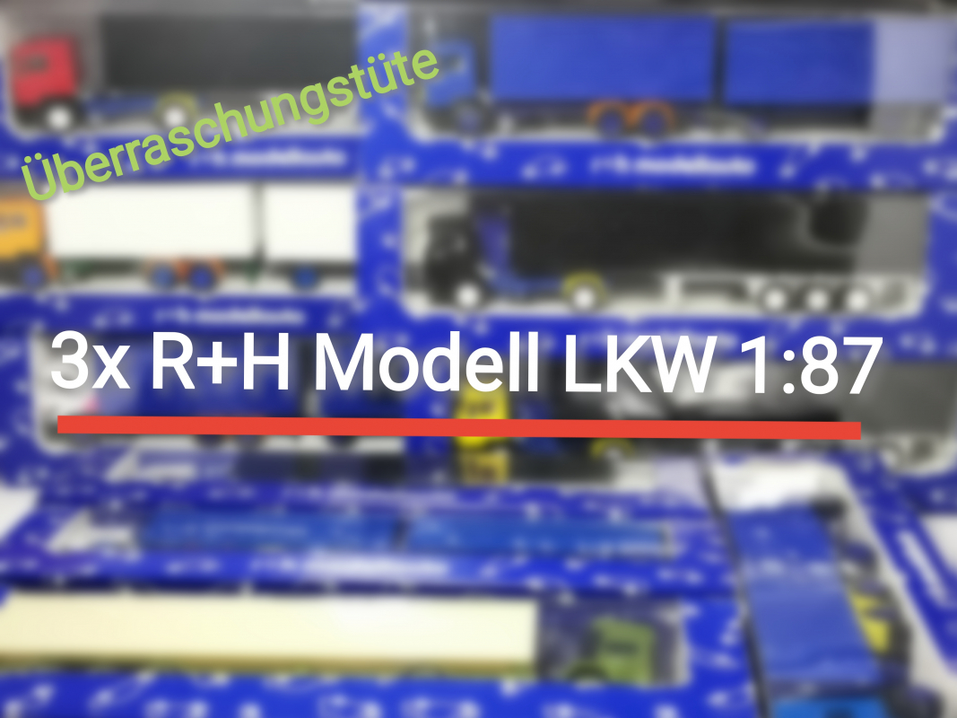 Überraschungstüte: 3x R+H Modell Lkw 1:87