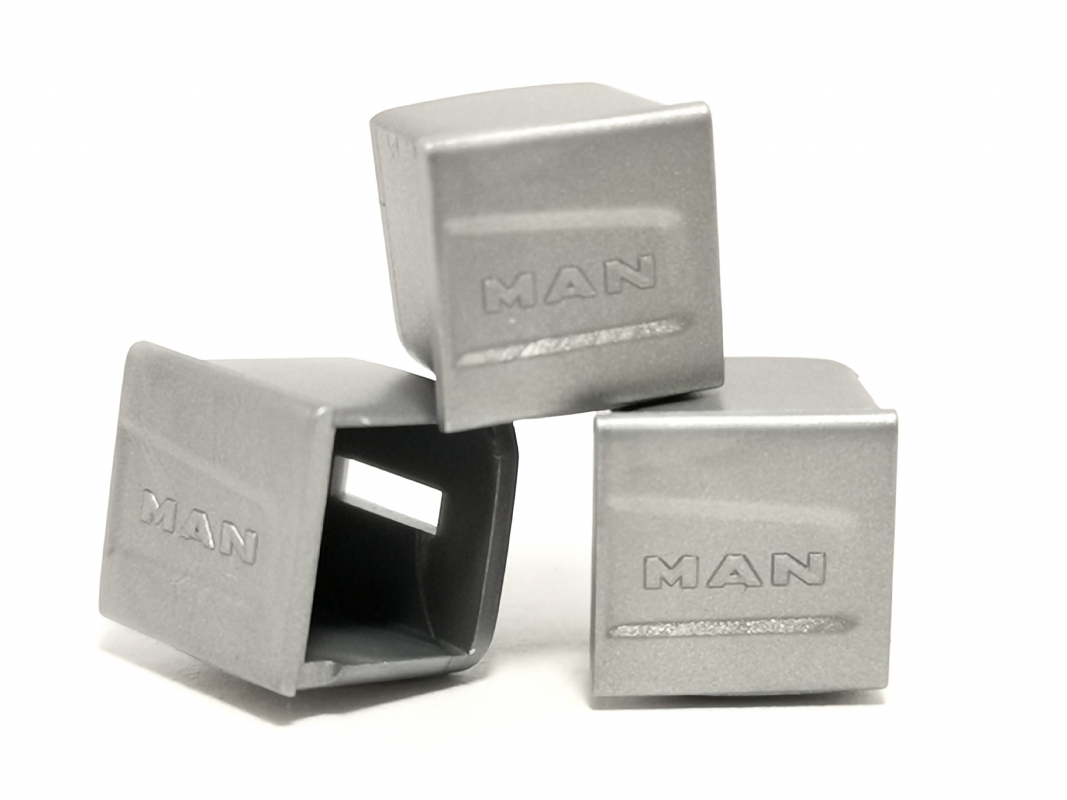 3x Tank für MAN, silber Herpa C355