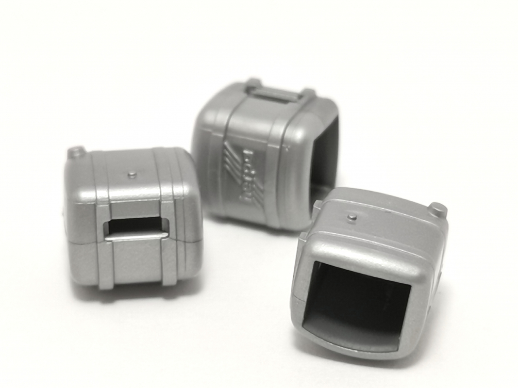 3x Tank für Arocs Links, silber Herpa C356