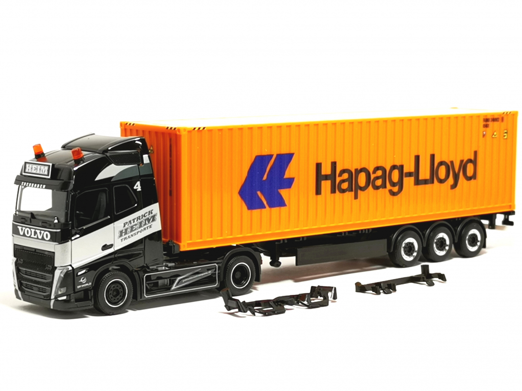 320382 Volvo FH GL 2020 Container-Sattelzug "Patrick Heim/Hapag Lloyd" Herpa