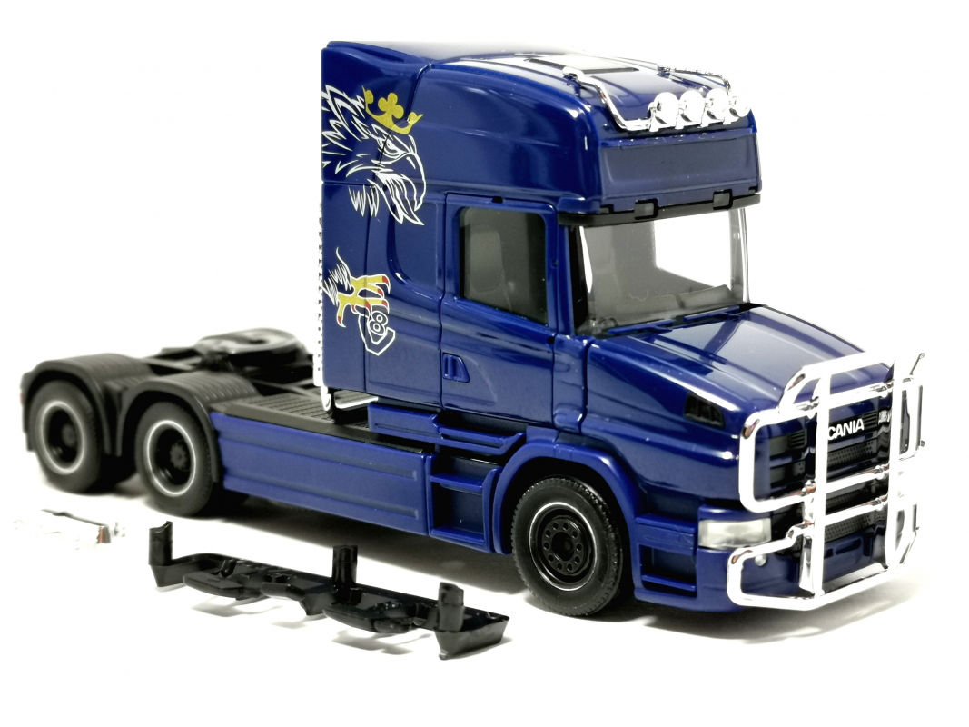 319423 Scania Hauber 04 Topline Zugmaschine 3achs, kobaltblau Herpa