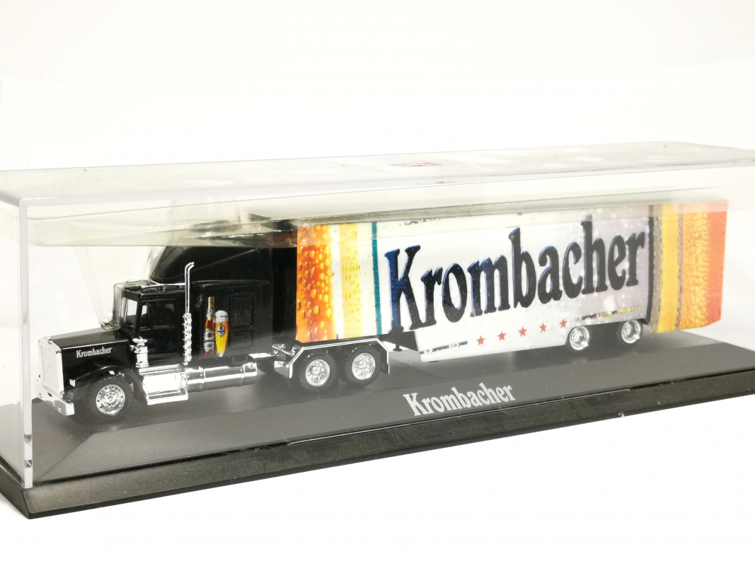 Kennworth Koffer Sattelzug "Krombacher" Herpa