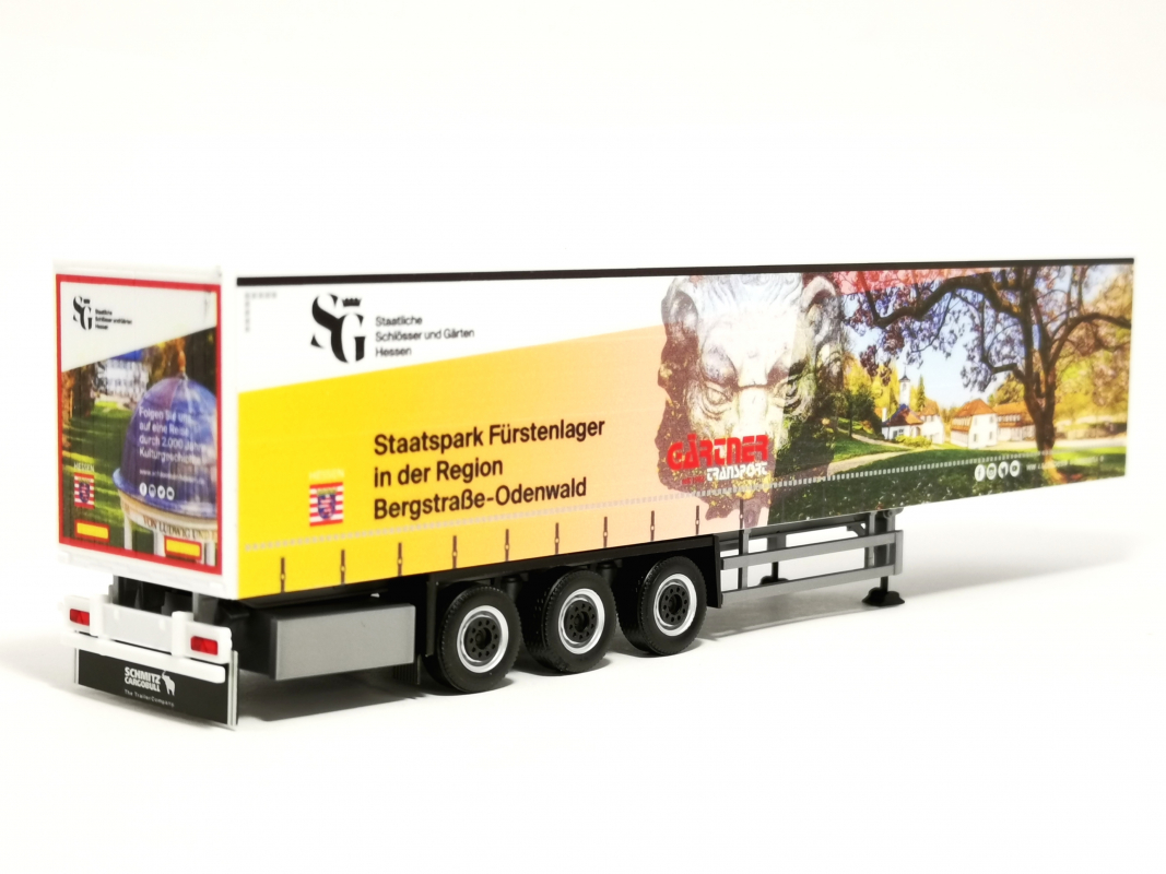 Gardinenplanen-Auflieger "Gärtner Transporte/Staatspark Fürstenlager" 263