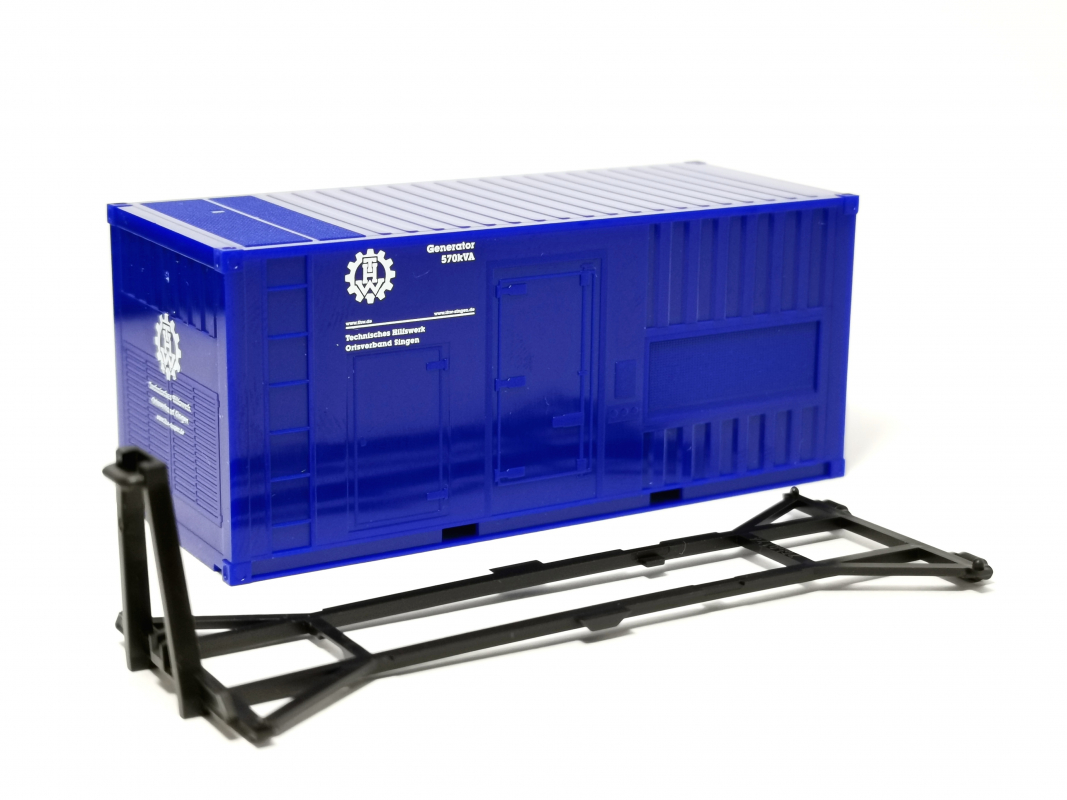 20 ft. Stromaggregat "THW" Herpa 863