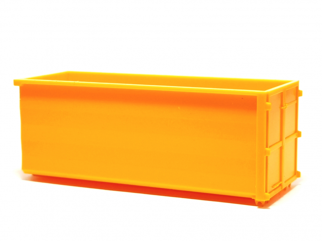 Abrollmulde glatt, kommunalorange Herpa C432