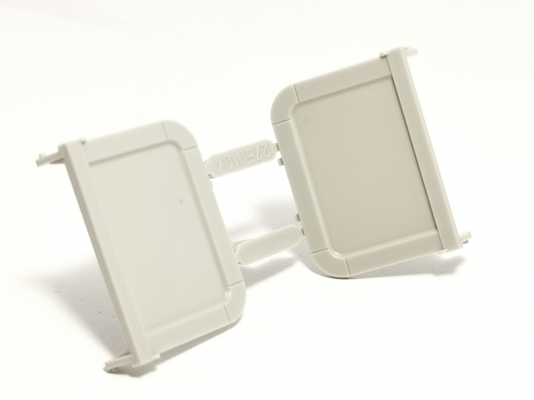 2x Heckklappe für Kippmulde Schmitz, grau Herpa C524