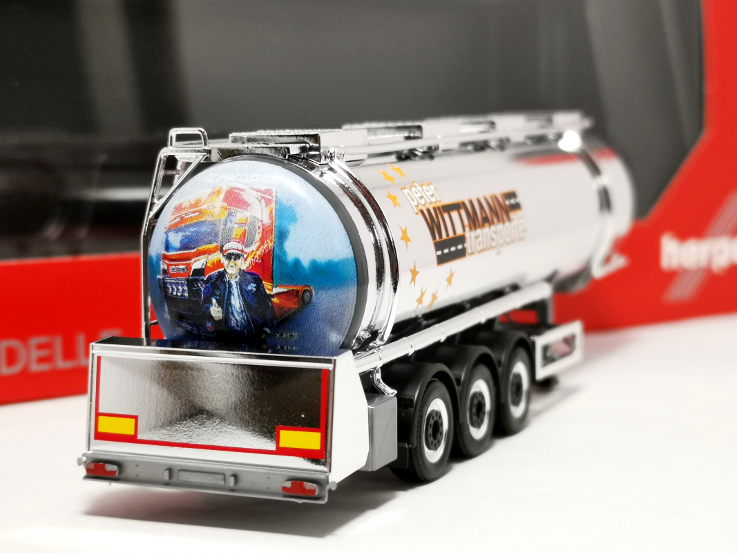 Chromtank-Auflieger "Wittmann Transport" Herpa