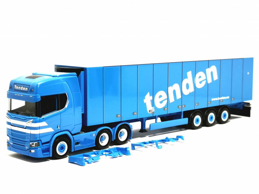 321143 Scania CR 20 Hochdach 6x4 Kühlkoffer-Sattelzug "Tenden" (N) Herpa