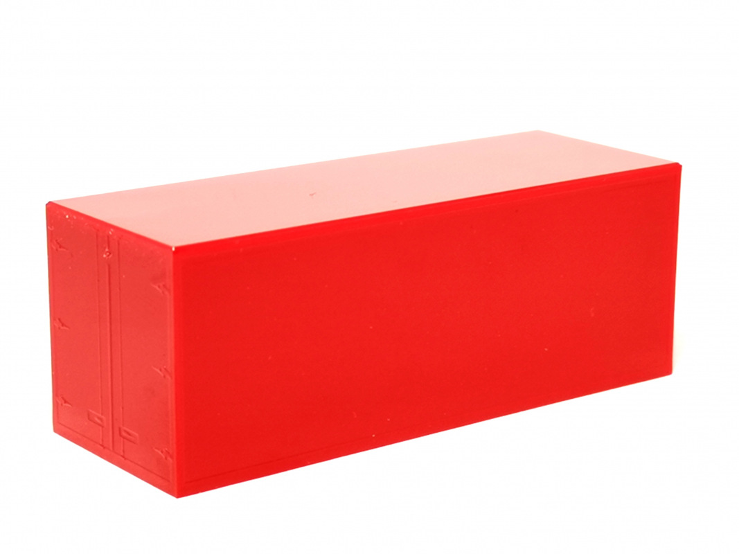 7,15 Koffer Aufbau, rot Herpa