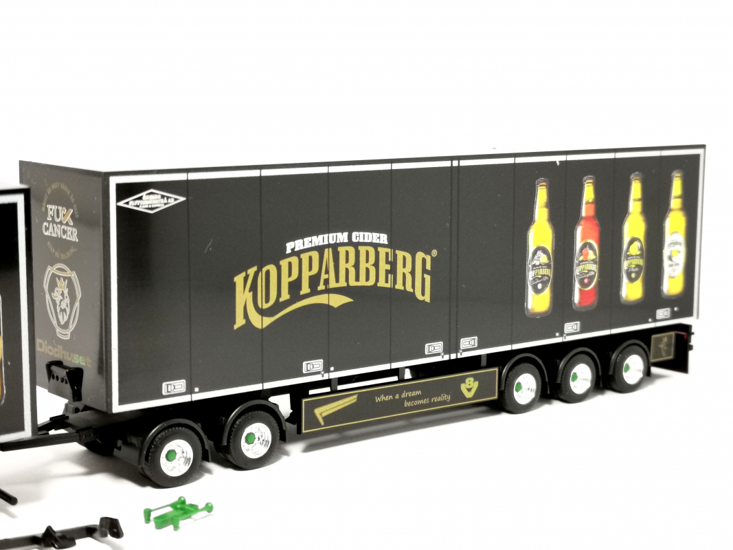 320870 Scania CS 20 Hochdach Schwedencombi-Hängerzug "Kopparberg" Herpa