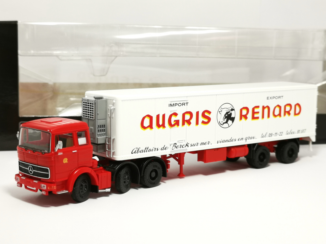 026208 Mercedes-Benz LPS 2032 Kühlkoffer-Sattelzug "Augris Renard" (Frankreich/Berck sur Mer) Schwarz