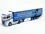 314329 MAN TGX GX Gardinenplanen-Sattelzug „Höhner“ Herpa