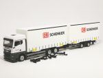 316040 MAN TGX GM Volumen-Wechselplanen-Hängerzug „DB Schenker“ Herpa