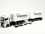 317658 MAN TGX GX Wechselkoffer-Hängerzug "Hermes" Herpa