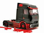 318211 Mercedes-Benz eActros 600 Procabin Solozugmaschine 2achs, schwarz/rot Herpa