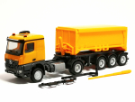 318549 Mb Arocs Classicspace Abraumcontainer-Sattelzug, kommunalorange Herpa
