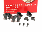 7799 Baggerschaufeln 1:87, grau BUSCH