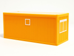 1x Baucontainer, kommunalorange Herpa