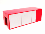 Feuerwehrcontainer ohne Bodenplatte mit druck, rot Herpa C131