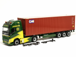 319256 Volvo FH GL XL Electric 40ft Container-Sattelzug "Ancotrans/CAI" Herpa