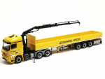 953719 Mercedes Benz Arocs Streamspace Pritschen-Sattelzug "Leonhard Weiss" Herpa