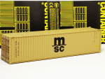 40ft.// Container, dunkelgelb "MSC" FALLER (nicht kompatibel mit Herpa)