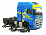 318624-003 Volvo FH 16 GL XL 2020 Zugmaschine mit Schwerlastturm 3achs, blau Herpa