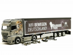 962445 MAN TGX GX Schubboden Sattelzug "Baumann Trans" Löwe Herpa